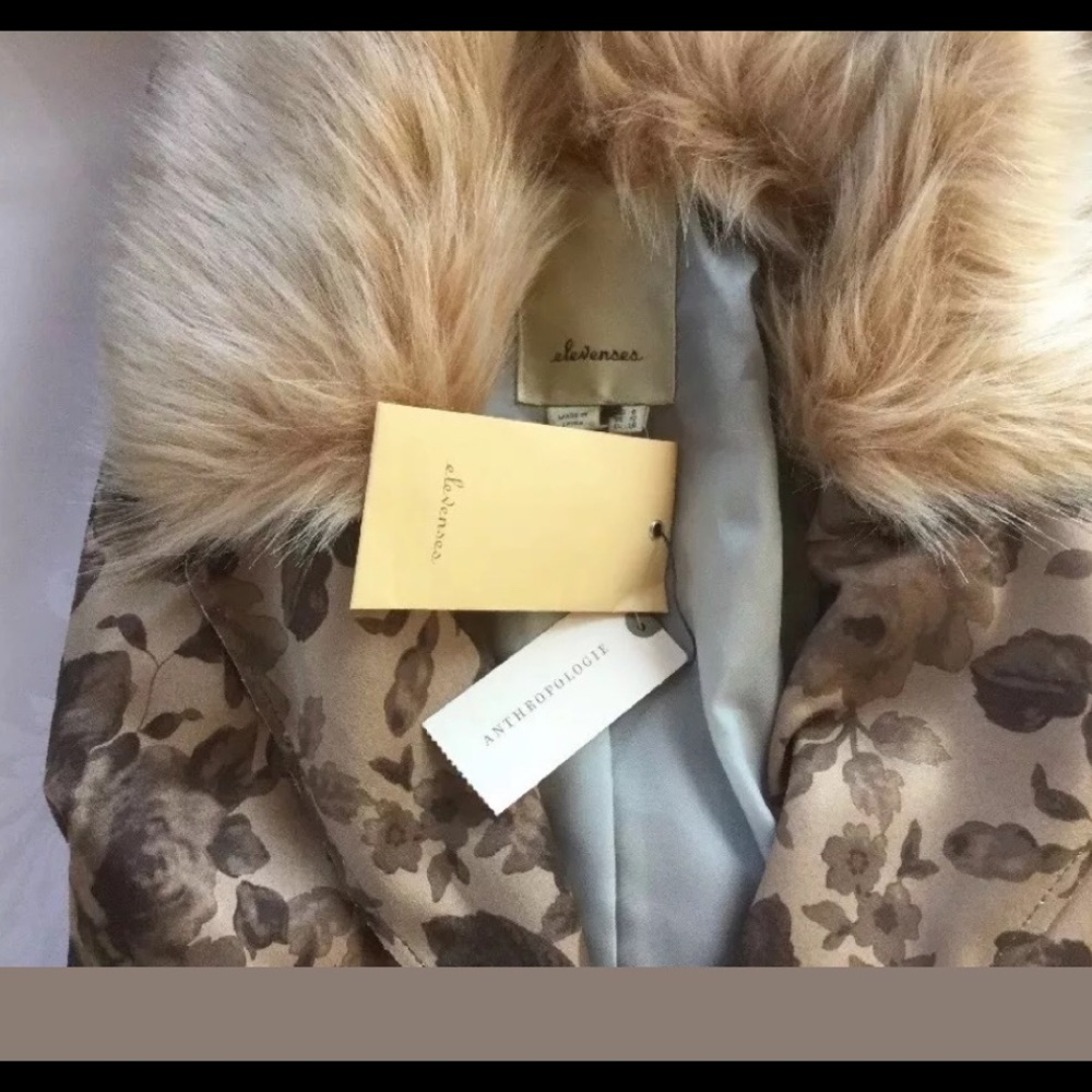 New w tags Anthro Chevril Duster Coat Sz 4 - Picture 5 of 7